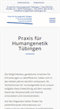 Mobile Screenshot of humangenetik-tuebingen.de